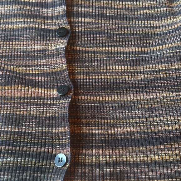 Theory slim fit polo neck button up shirt sz petite - Picture 5 of 13